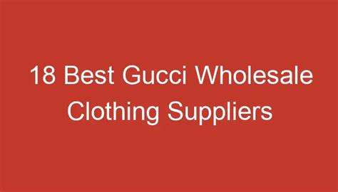 wholesale gucci clothing paypal|19 Best Luxury Designer Wholesale Vendors (2024).